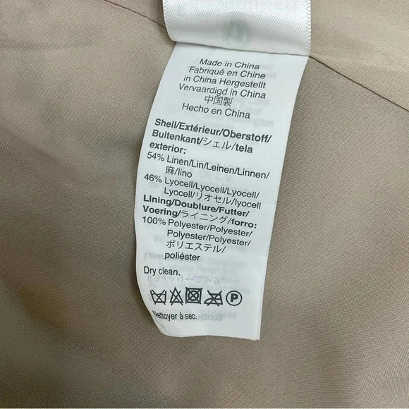 J. Crew Going Out Linen Leopard Print Blazer Size 2 - Picture 5 of 6